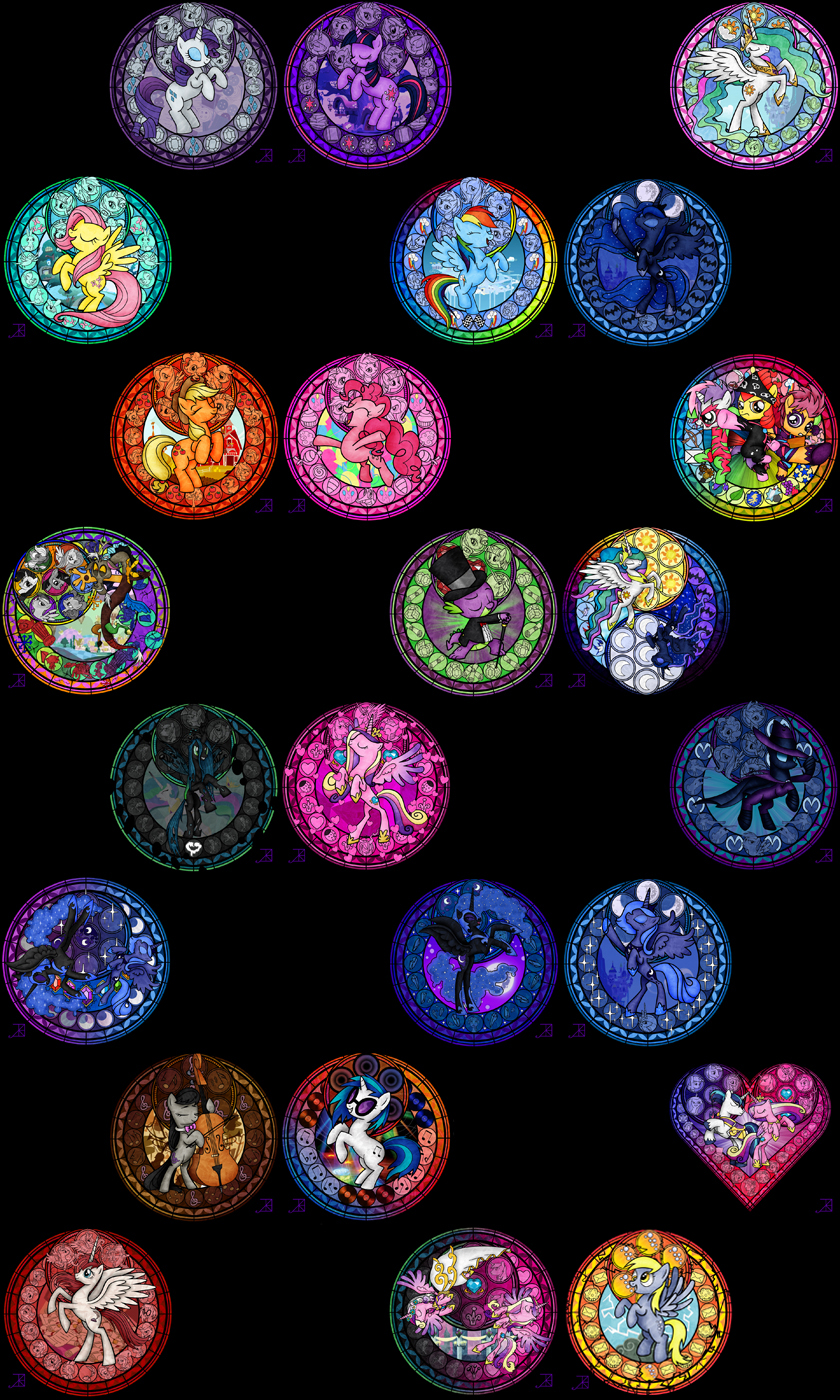 Mlp Stained Glass Wallpaper By Akili Amethyst Customization