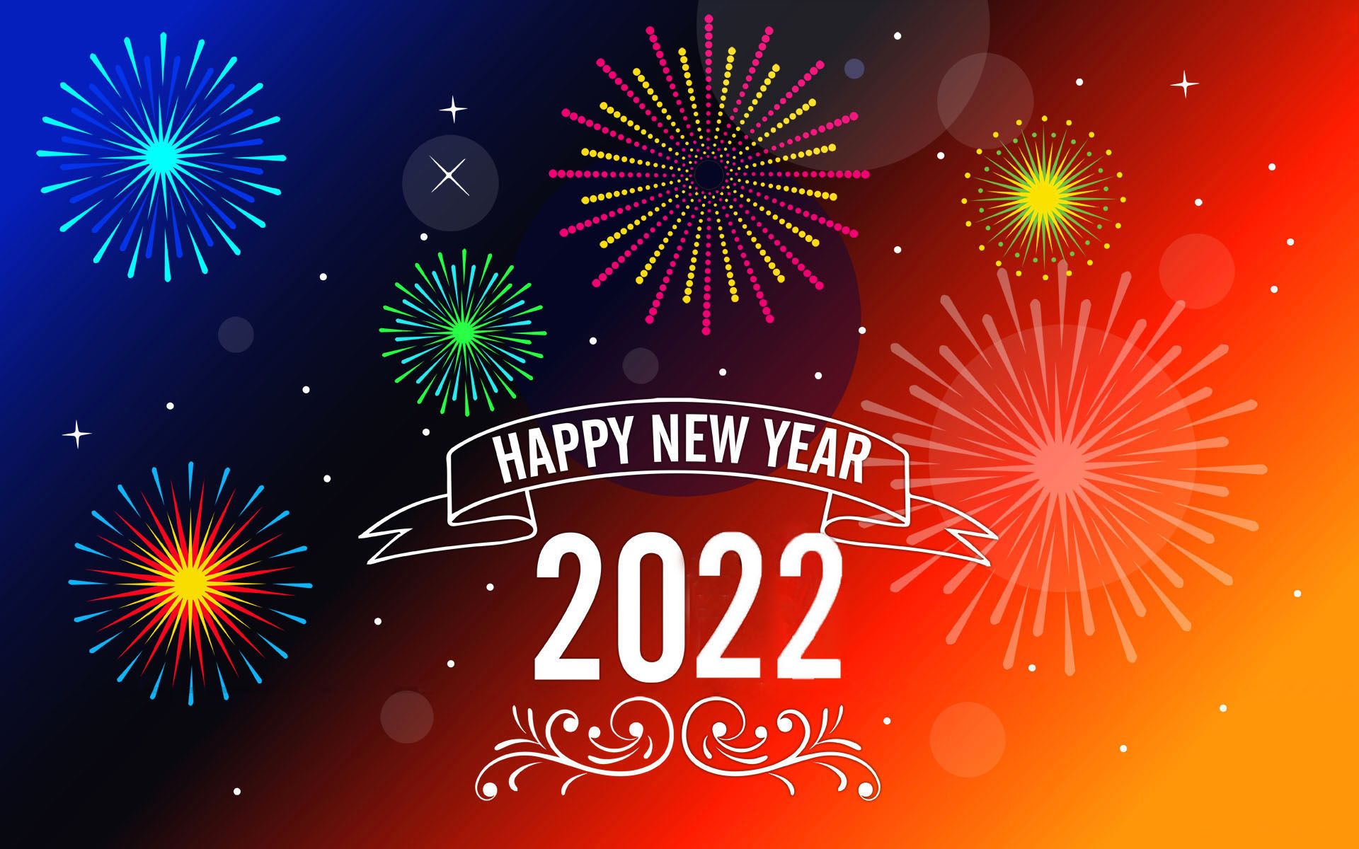 Happy New Year 2022 Messages Greeting Card Wallpaper Hd For Mobile 1920x1200