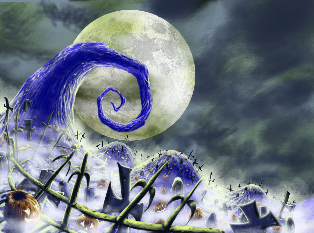 Nightmare Before Christmas Graveyard Background Images