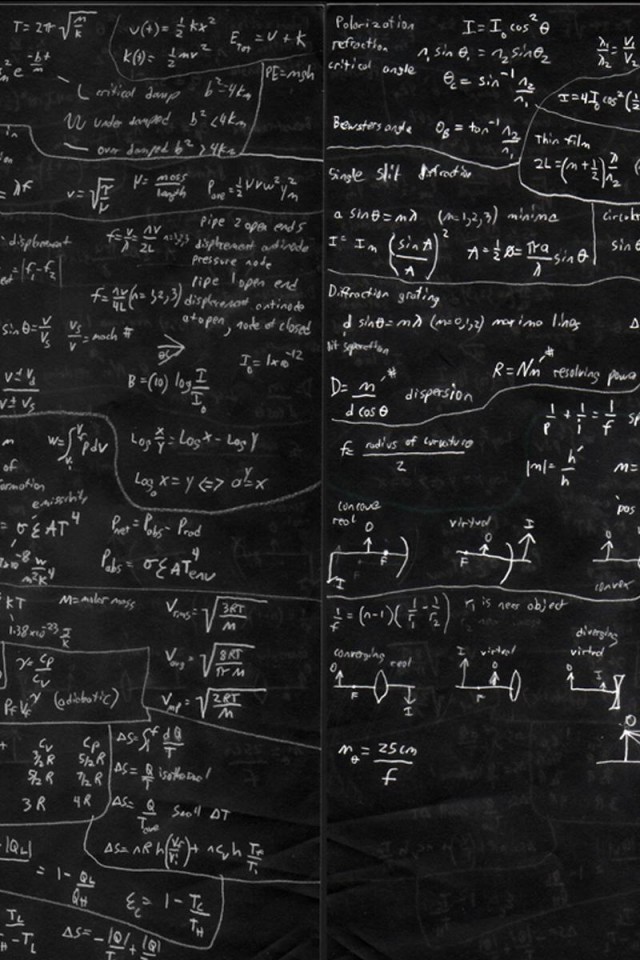 Physics Equation Wallpaper Chalk Chalkboards Lecture Mathematics