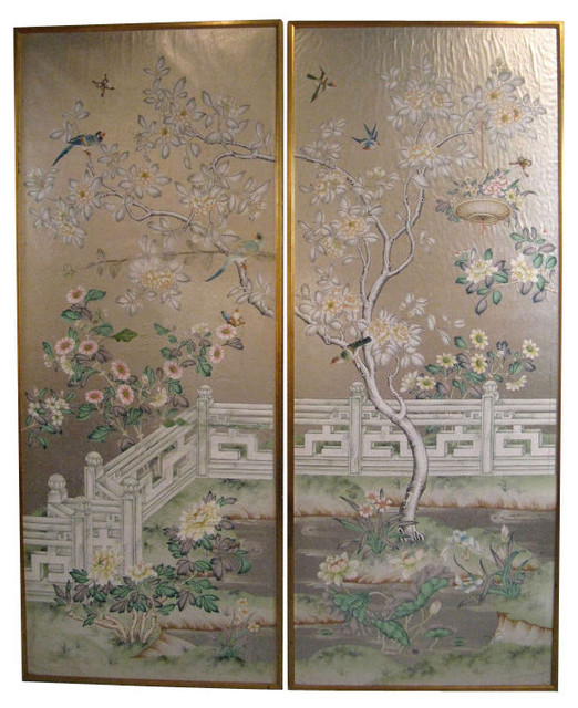 Gracie Wallpaper Panels   Asian   Wallpaper   by 1stdibs 522x640