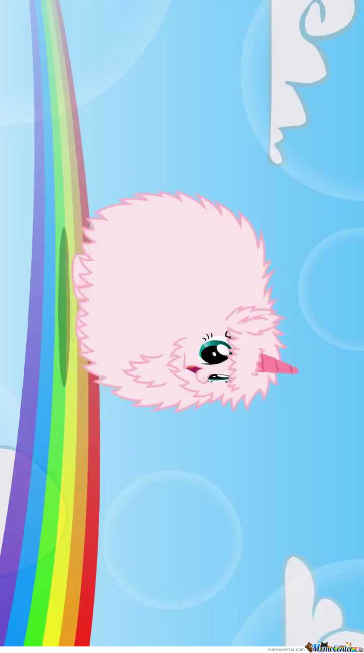 Pink Fluffy Unicorns Dancing On Rainbows By Sinjid2525 Meme Center