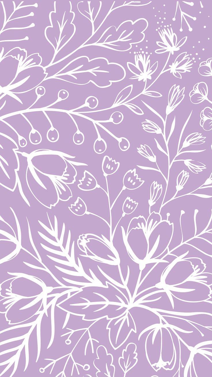 Purple And White Aesthetic Wallpaper For Spring