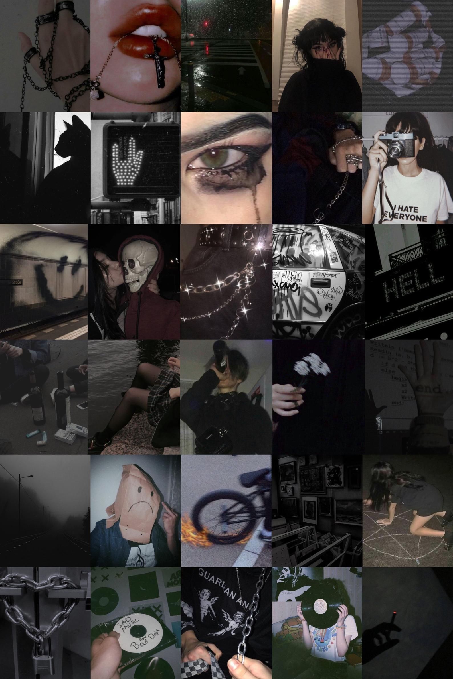 Emo Aesthetic Wallpaper Collage