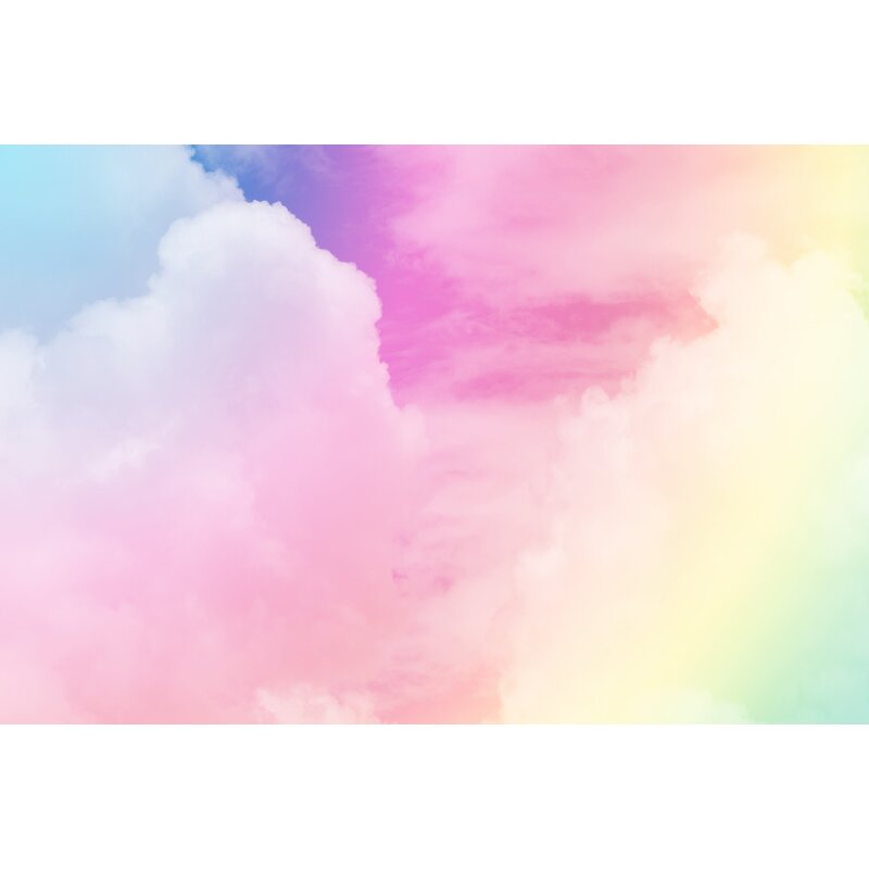 Ebern Designs Spickard Removable Nursery Cloud Pastel Colored