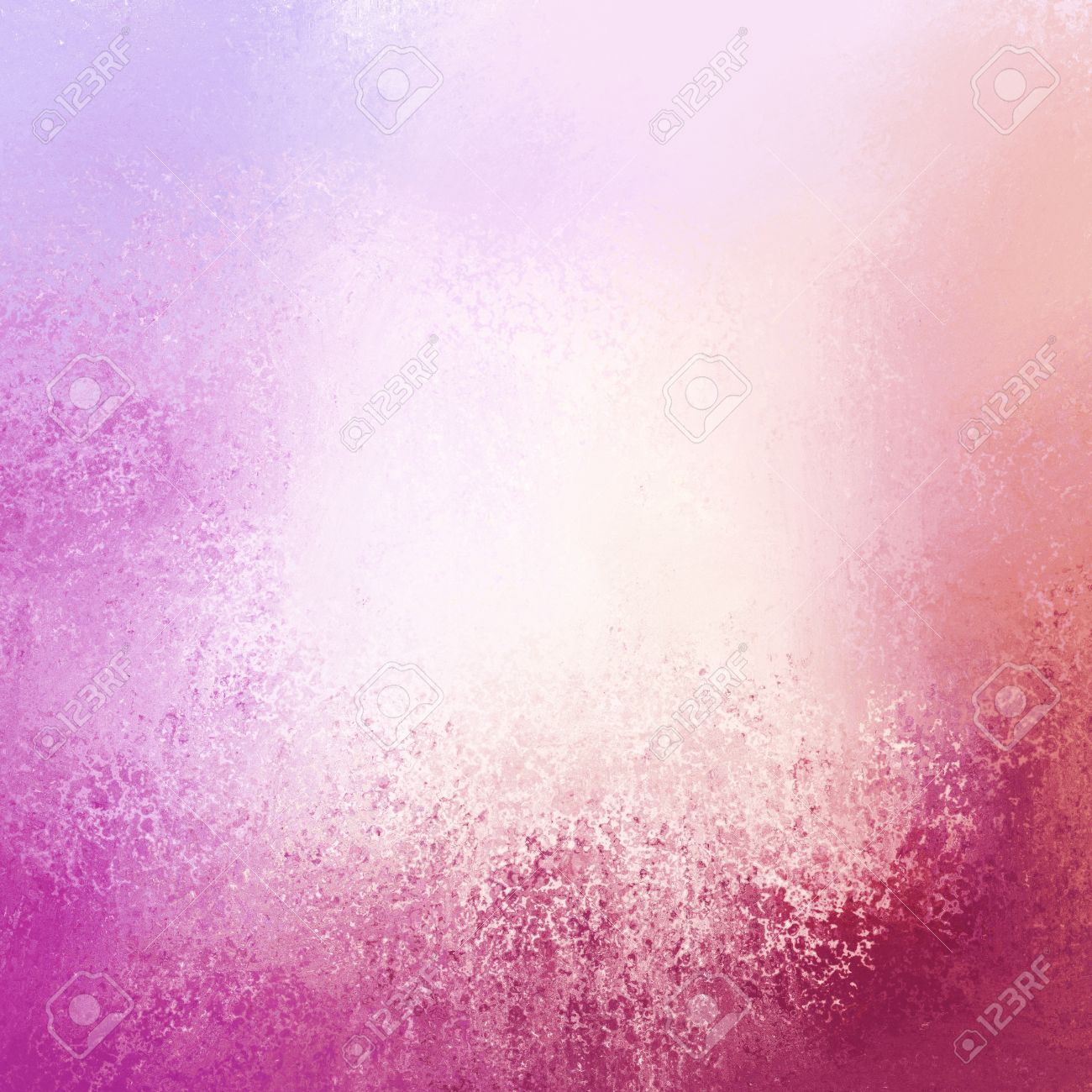 Pretty Pink Background With Purple Grunge Border And White Center