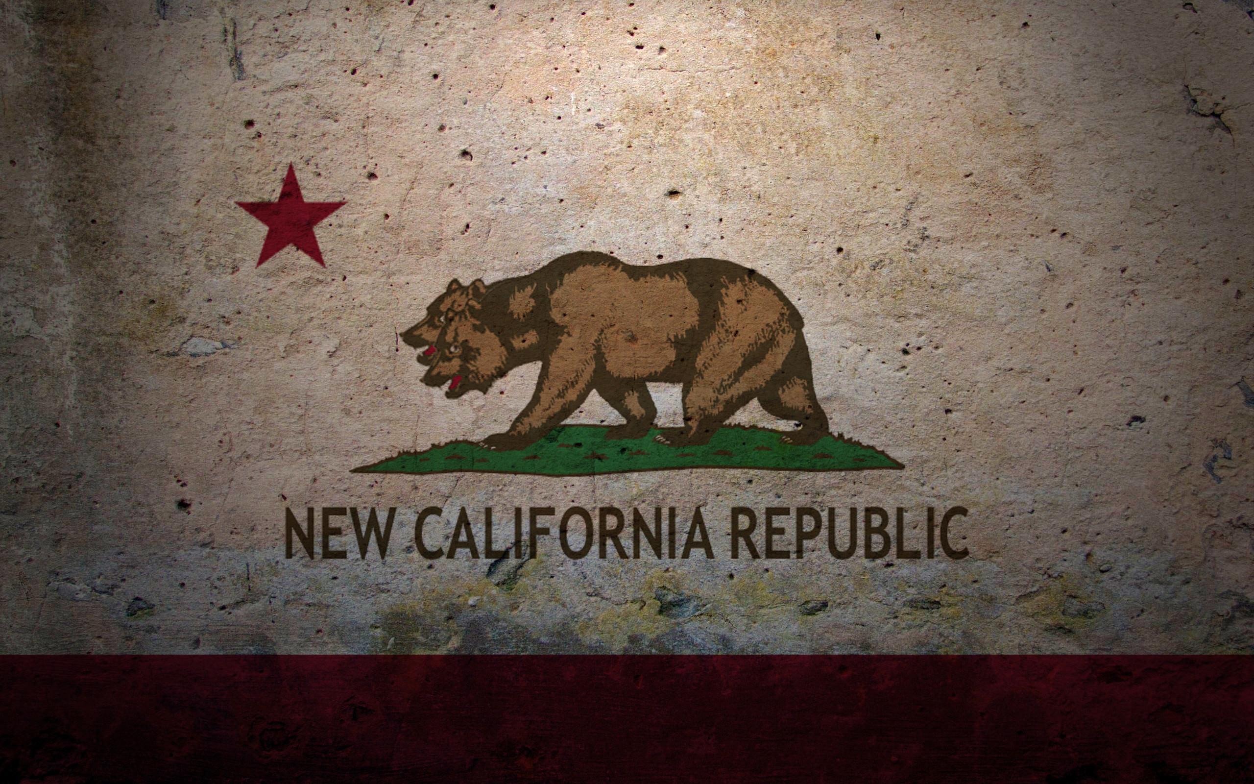Flag Of The New California Republic Wallpaper