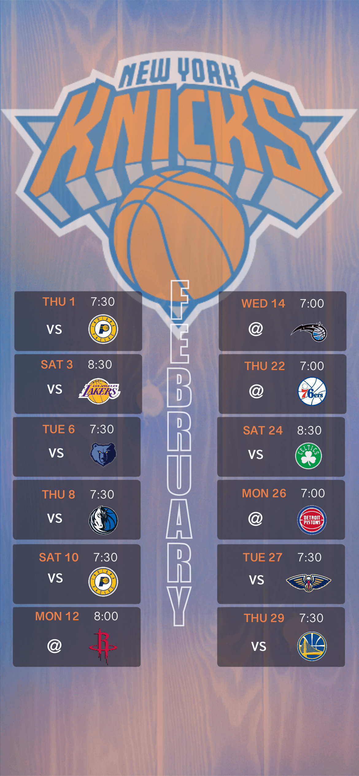 Knicks Season Schedule Wallpaper For iPhone R Nyknicks