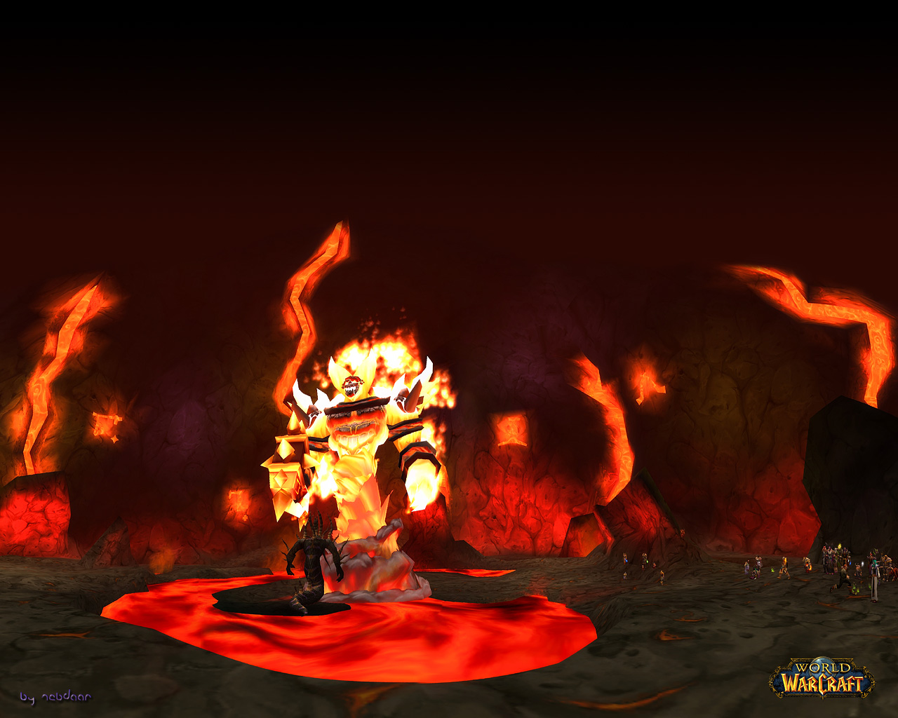 Nebdaar World Of Warcraft Panoramic Wallpaper
