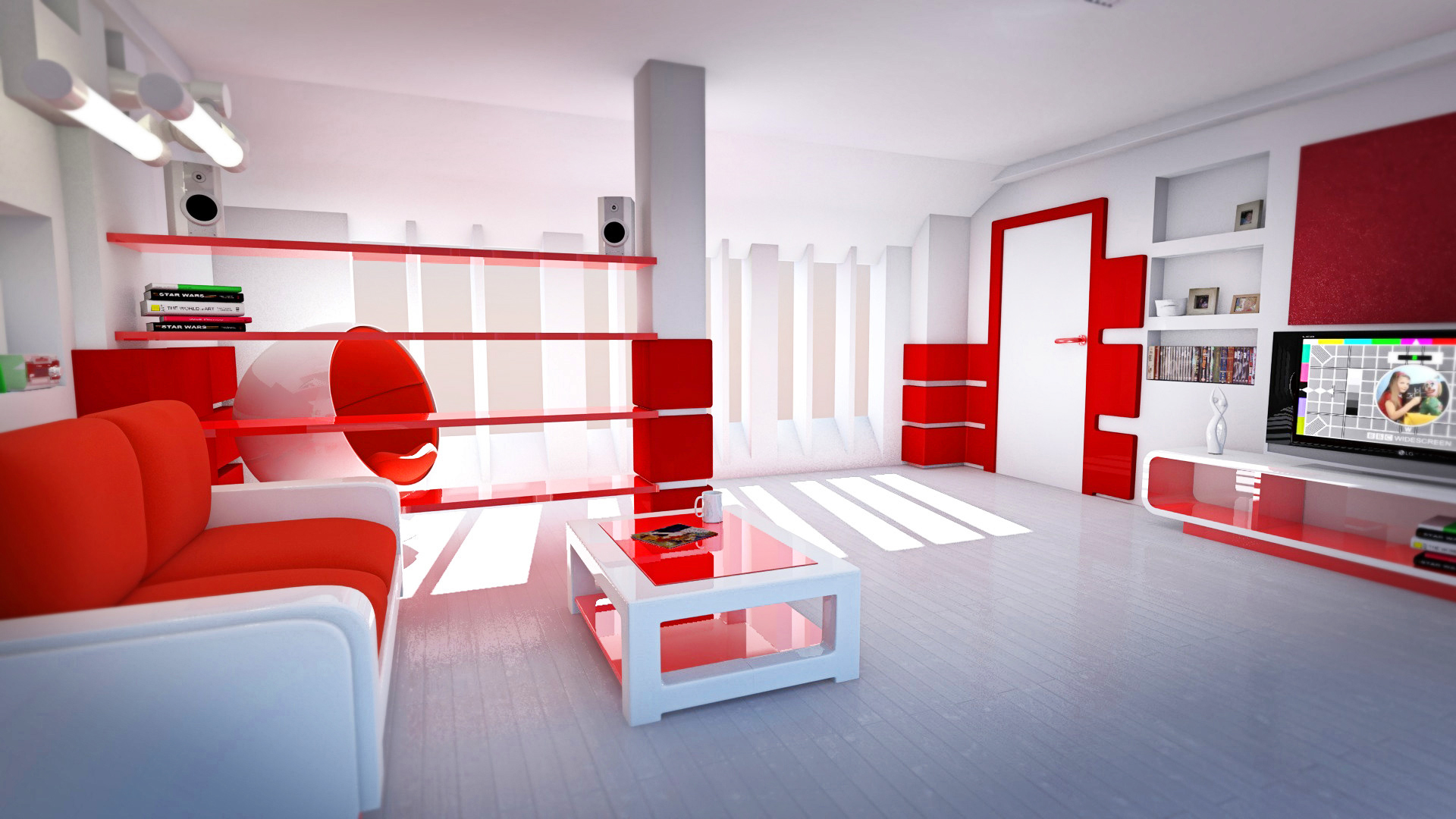 Best Decoration Wallpaper Red White Living Room   Decoseecom