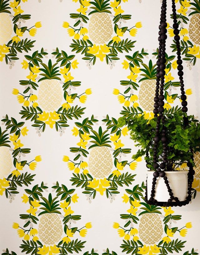 Rifle Paper Co Wallpaper Pineapple Home