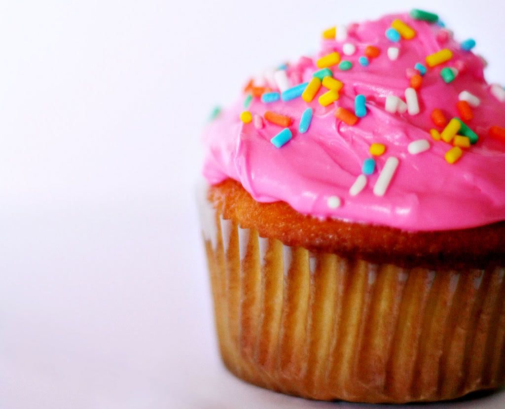 Cupcake Pink Cake Colorfull Sweet