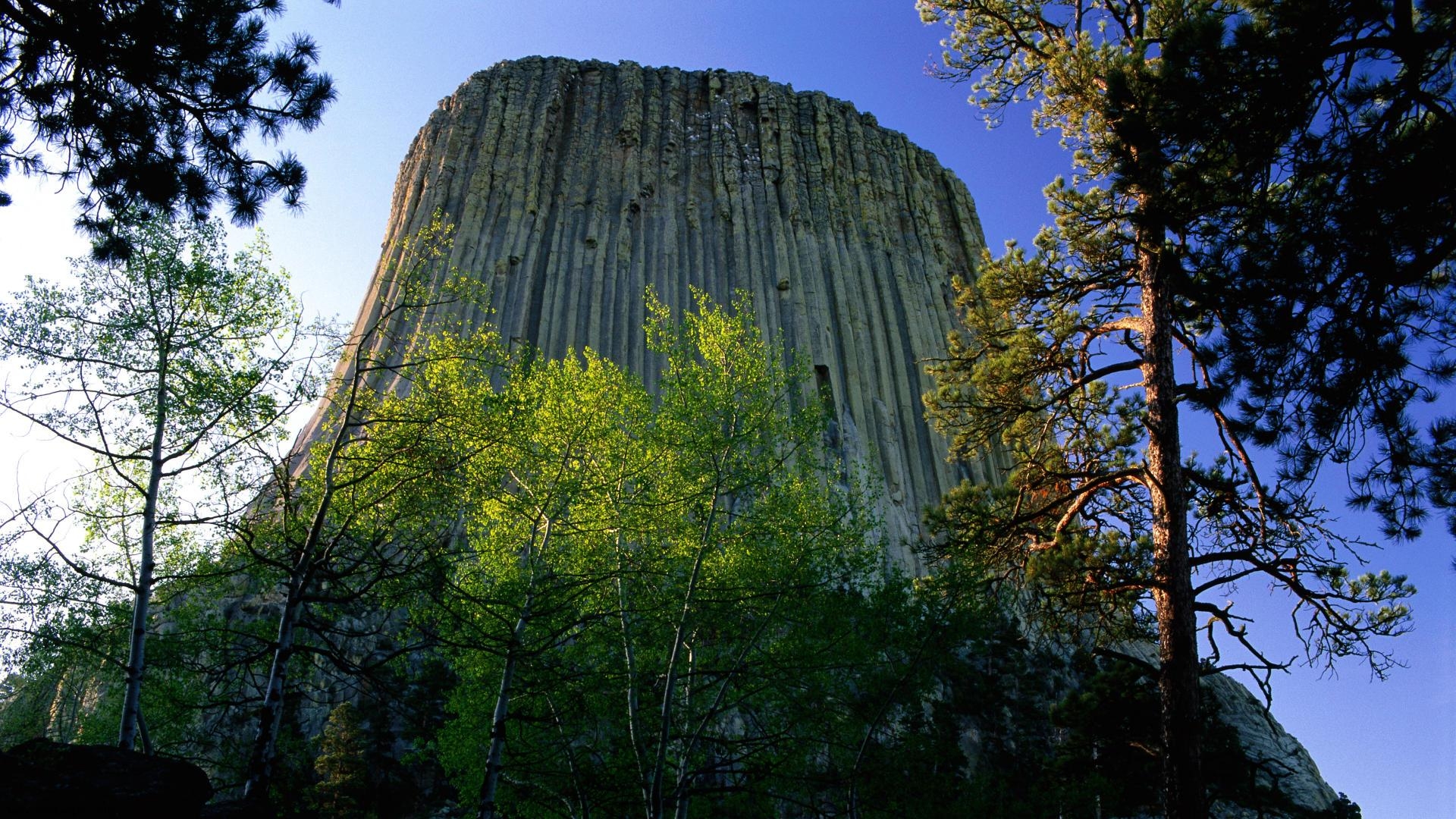 Devils Tower National Monument Wyoming HD Wallpaper Creative Pics