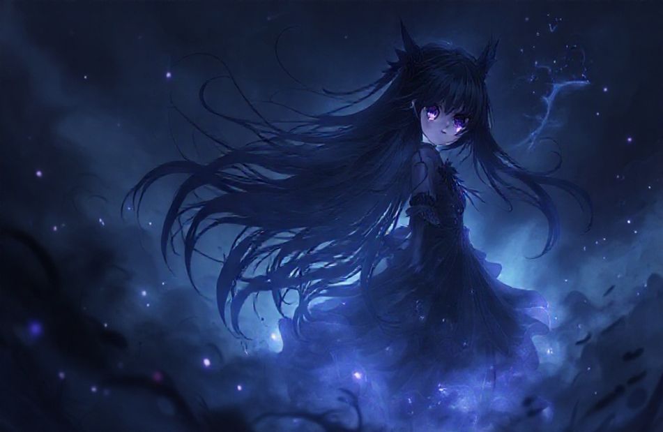 Dark Anime Girl Wallpaper