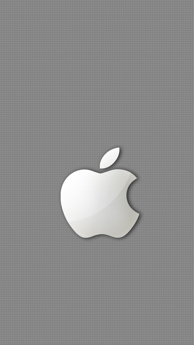 Silver Apple iPhone wallpaper 640x1136