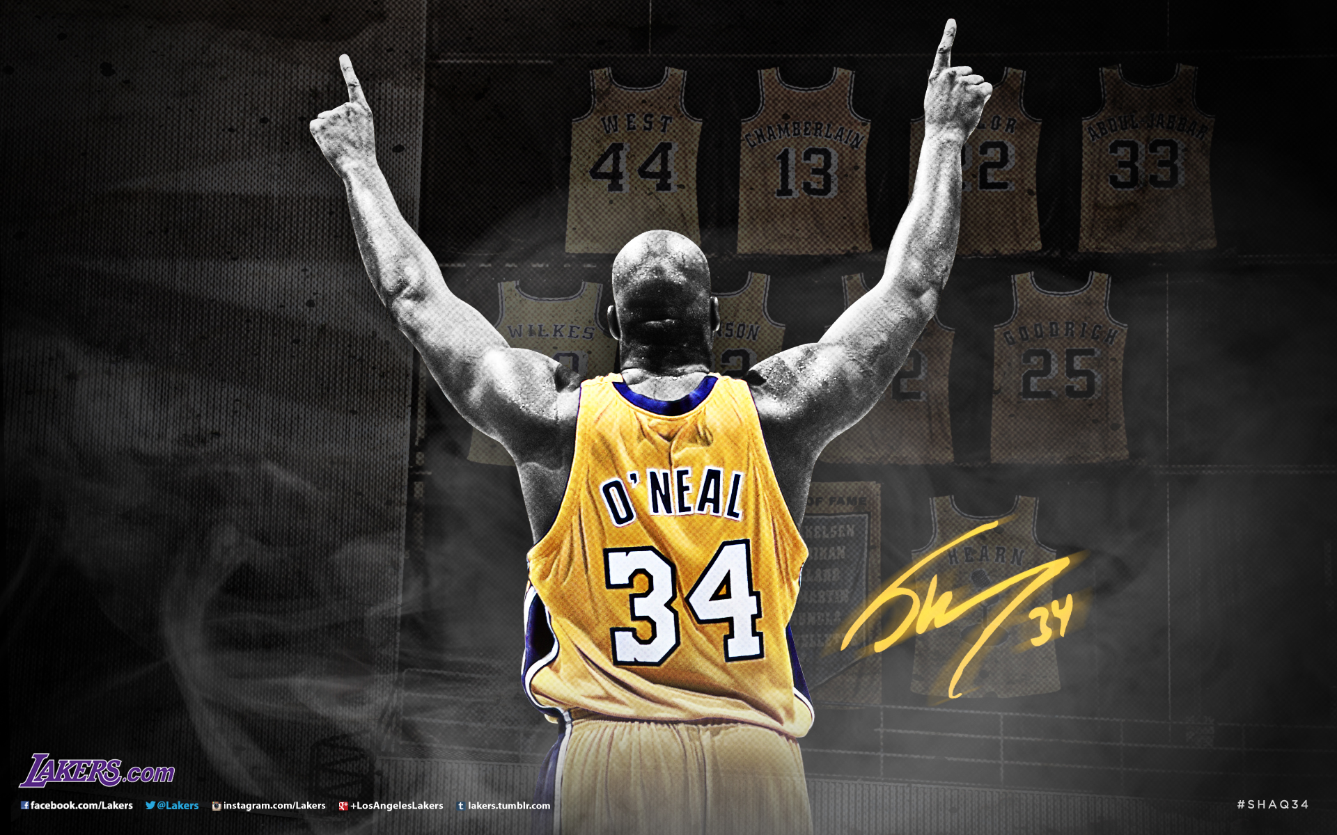 Shaquille O Neal Graphics The Official Site Of Los