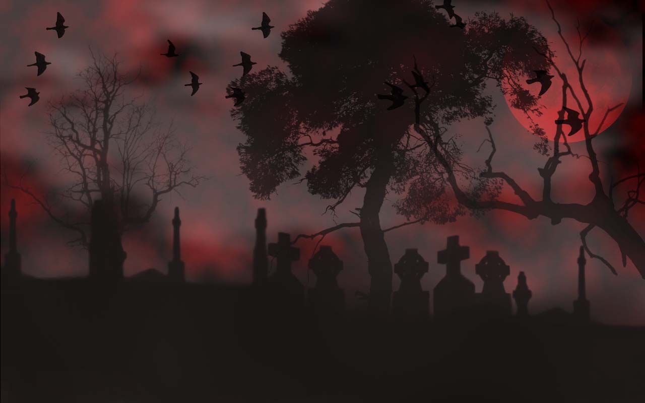Halloween Graveyard Wallpaper By Pedea