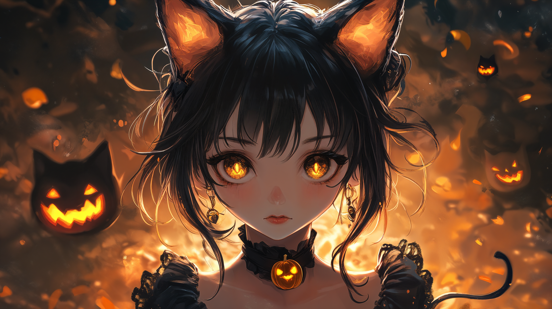 Halloween Anime Girl Wallpaper