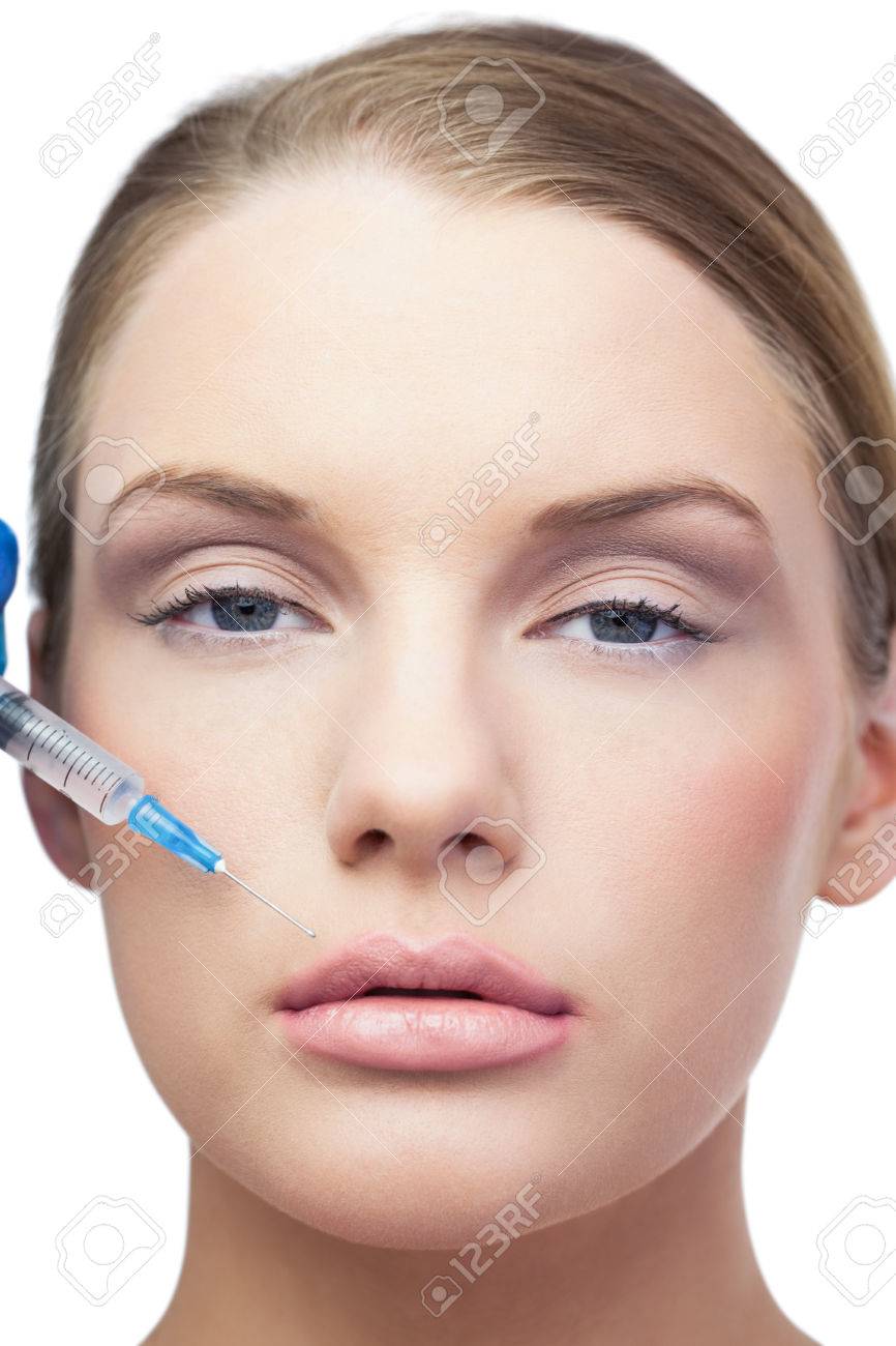 Best Content Attractive Model Having Botox Injection On The