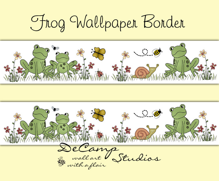 Frog Wallpaper Border Decals Baby Woodland Forest By Decampstudios