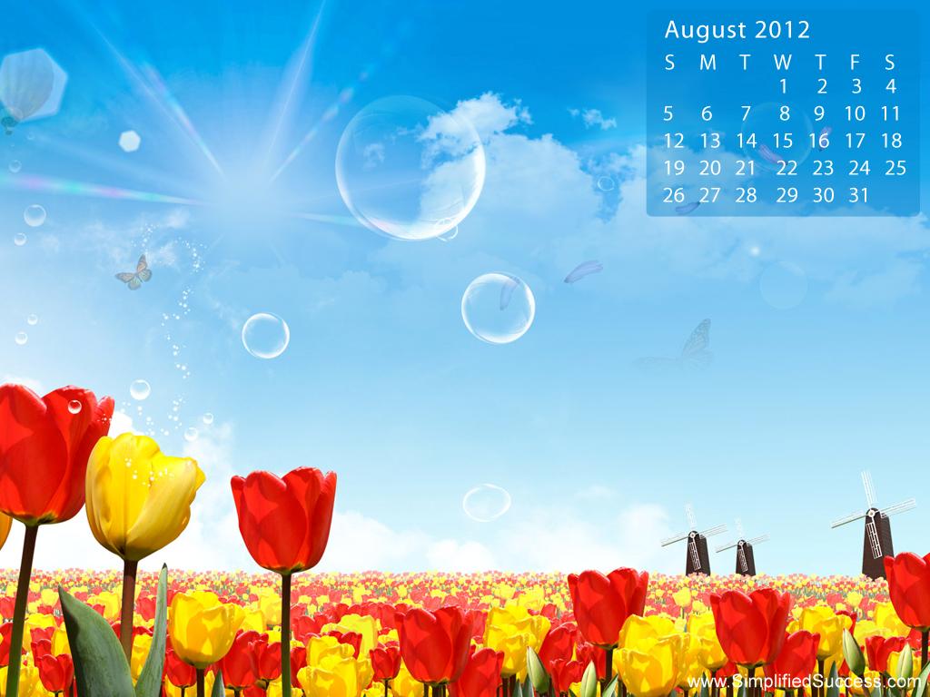 August 2012 Desktop Wallpaper Calendar Calendars Hub