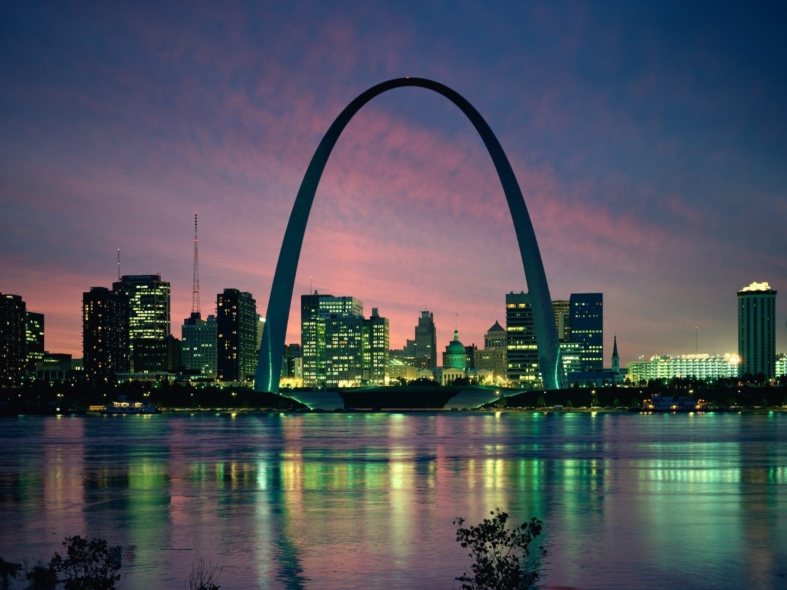 Cityscapes Night Architecture Buildings St Louis Cities Wallpaper