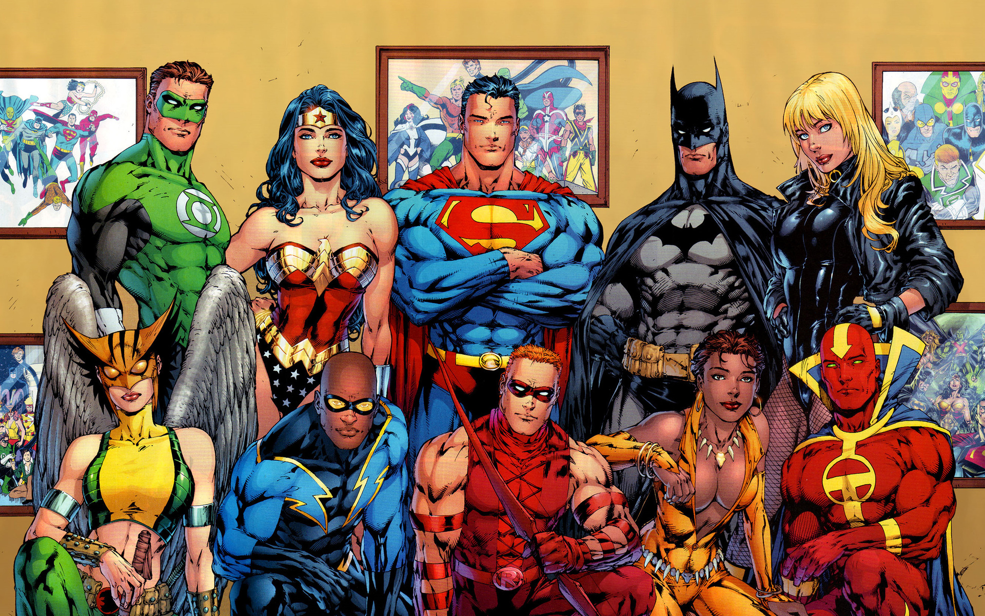 Batman Wallpaper Superman Green Lantern Wonder Woman Dc Universe