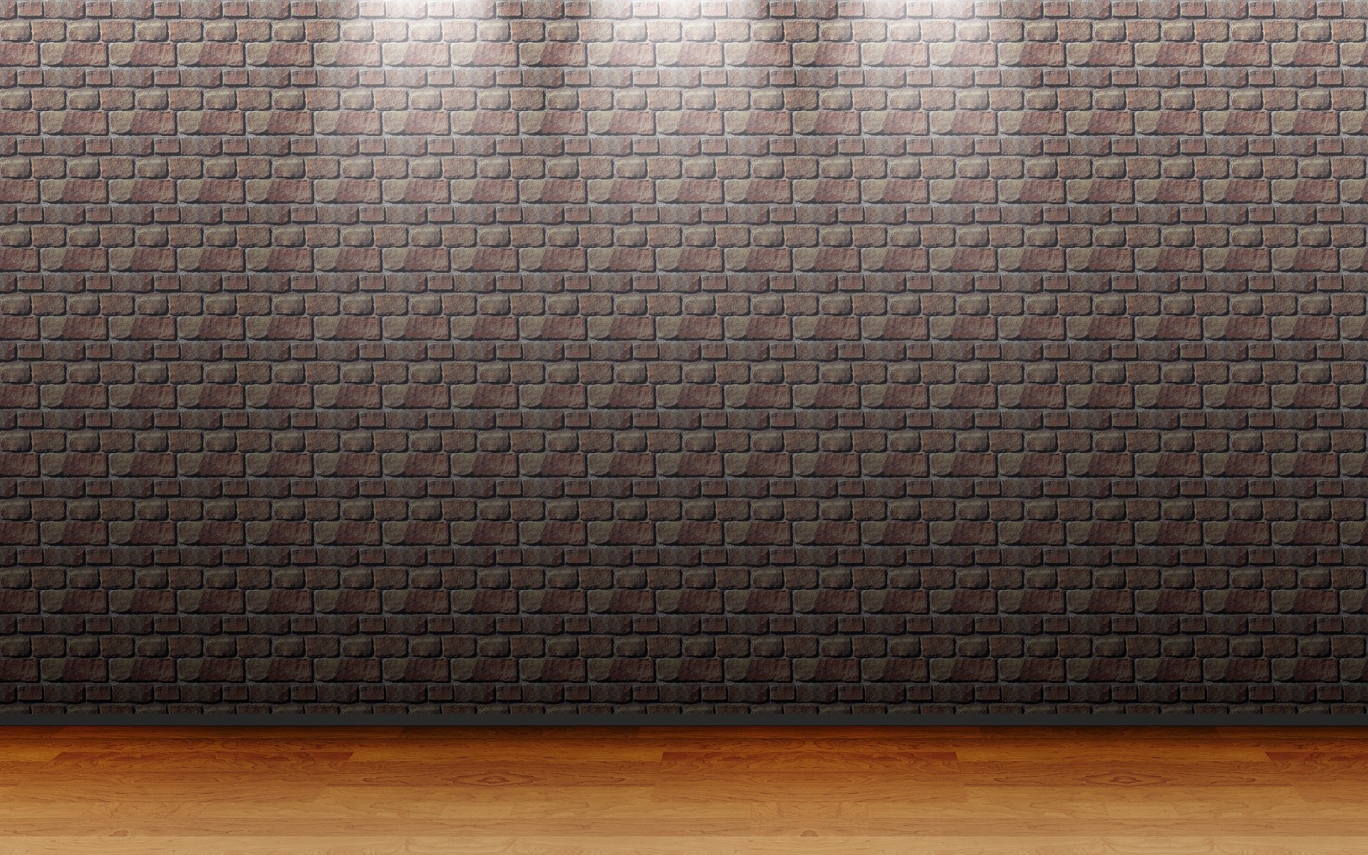 Brick Pattern And Wood Floor Widescreen Wallpaper