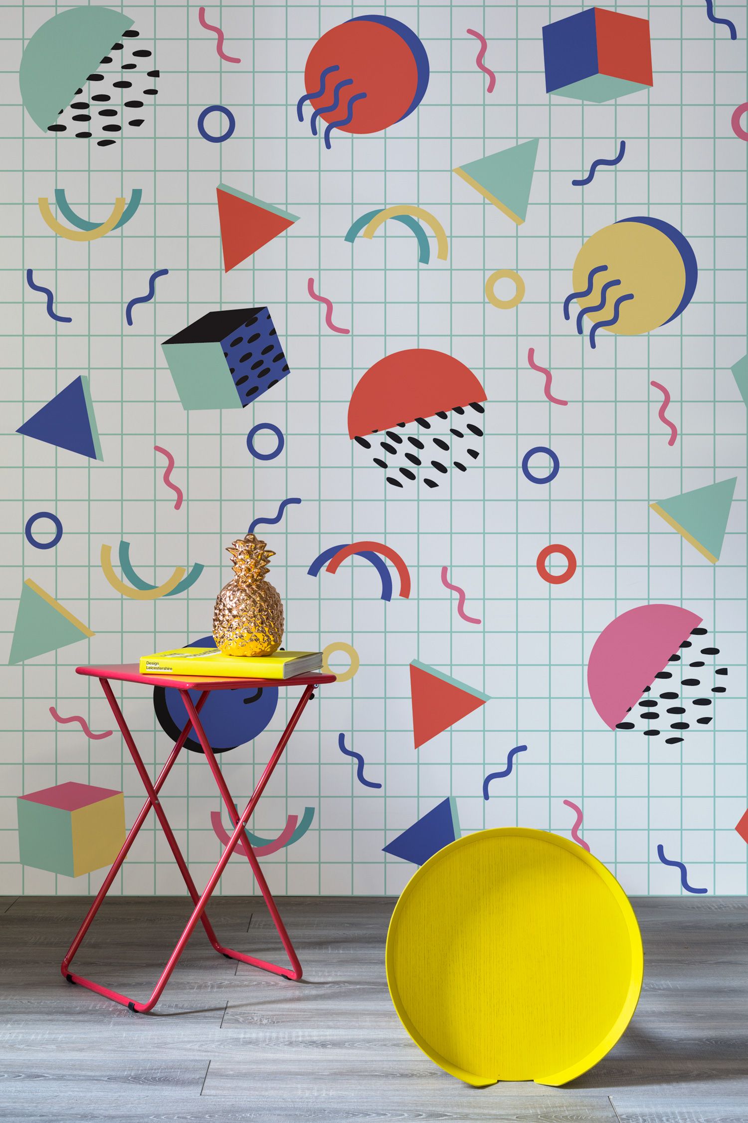 Take On The Memphis Movement With These Punchy Wallpaper Designs