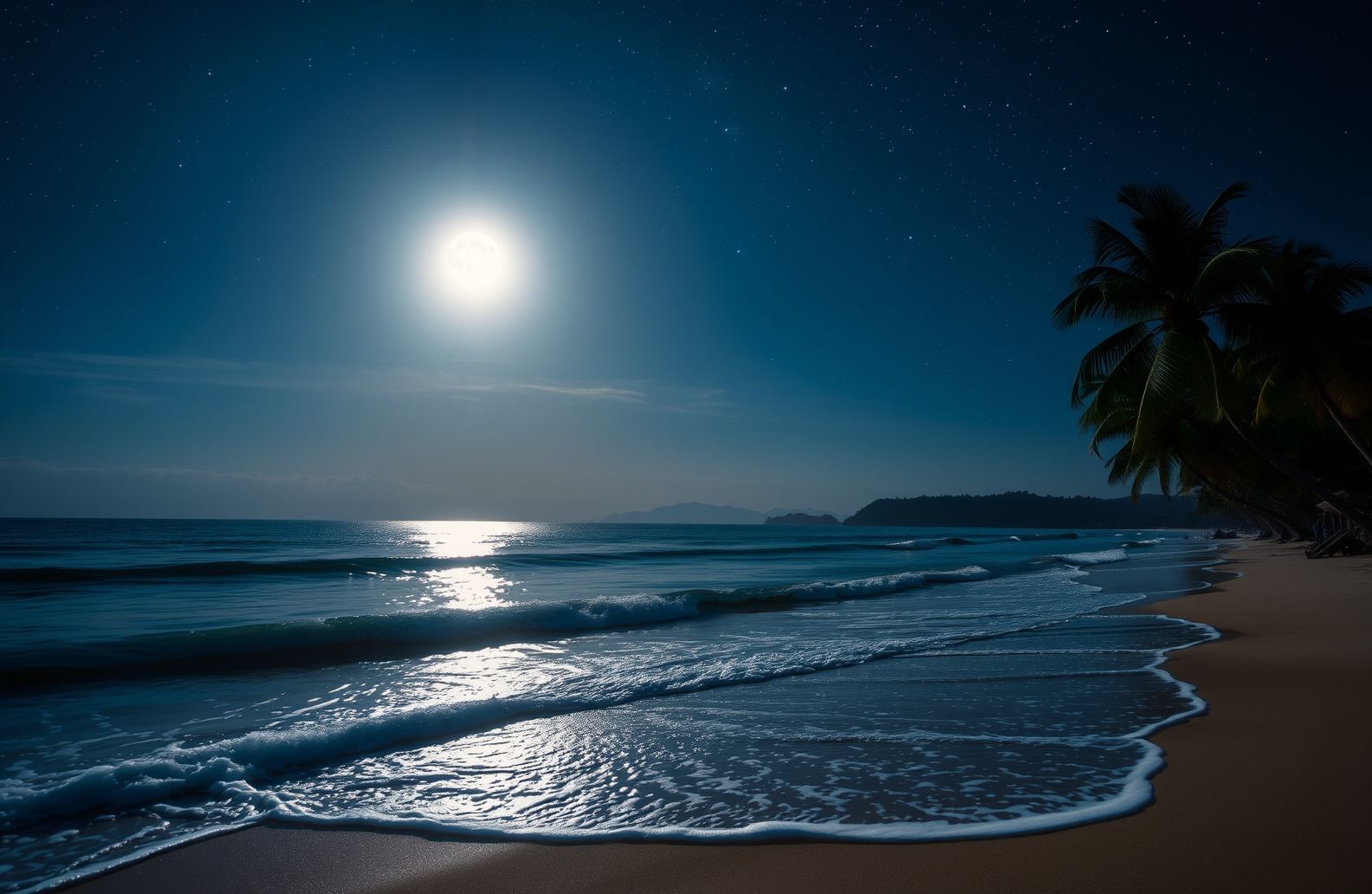 Beach Moon Wallpaper