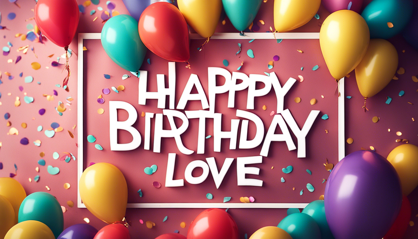 Happy BirtHDay Love Wallpaper