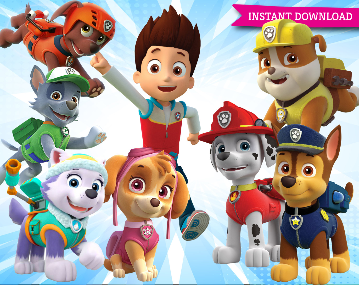 Paw Patrol Clipart Printable Pictures By Clipartstation On