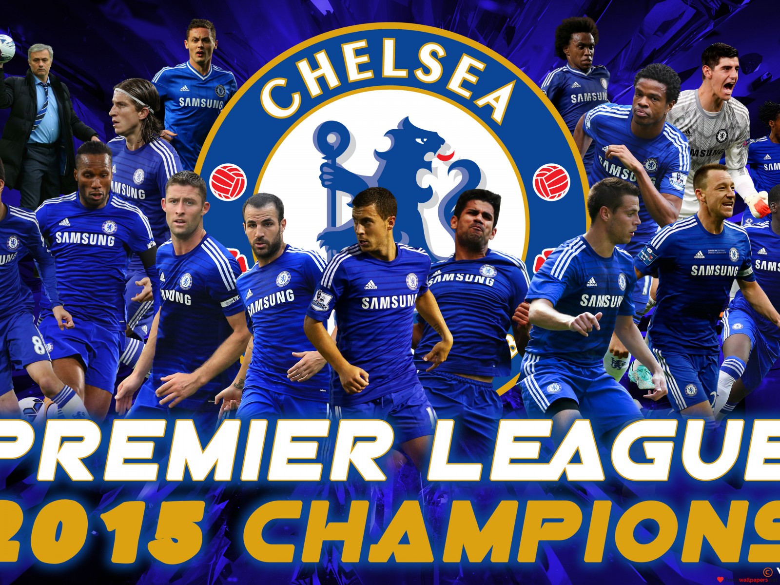 Chelsea Fc Barclays Premier League Champions Wallpaper