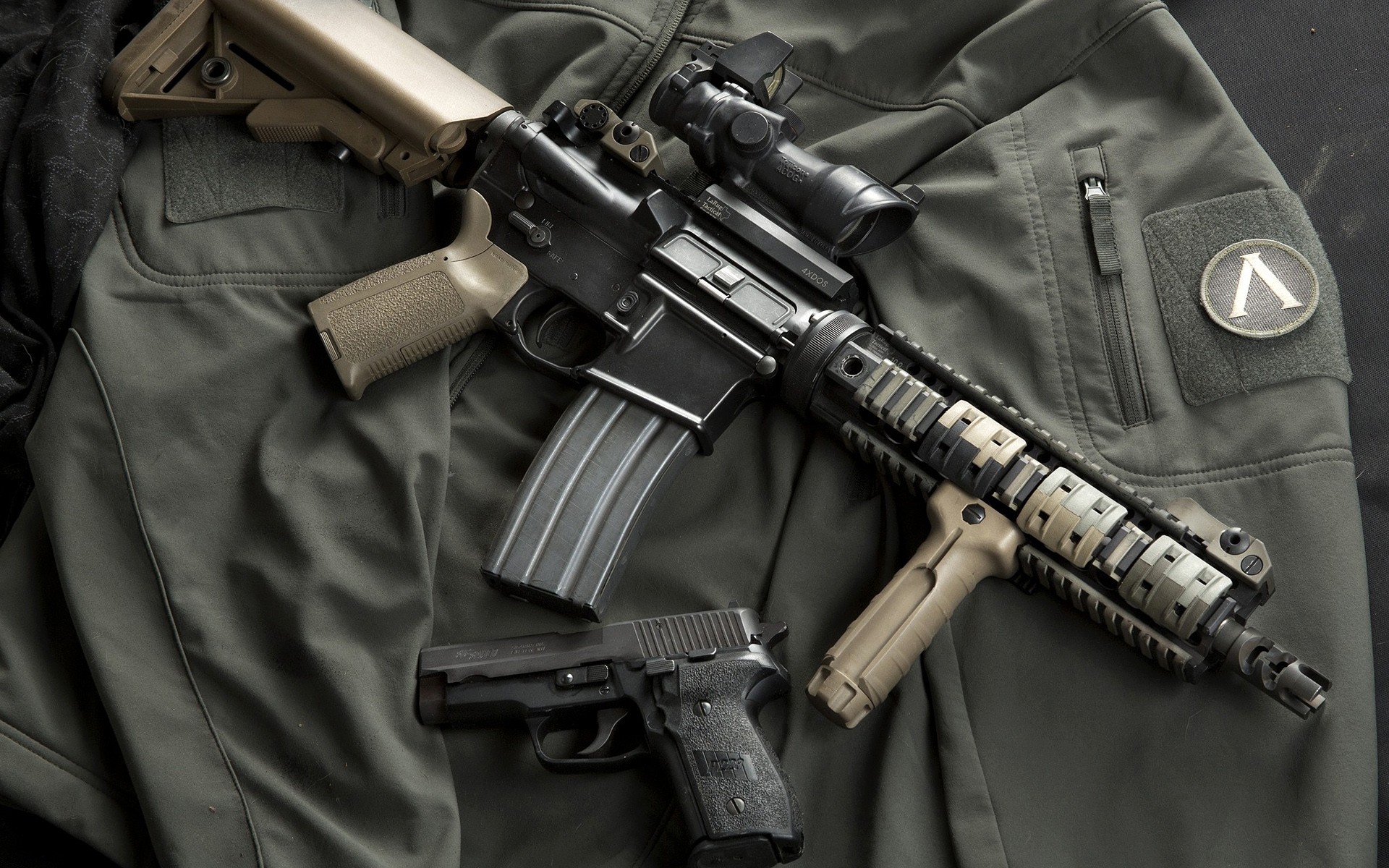HD wallpaper: weapons, rifle, muffler, custom, ar-15, assault Rifle,  silencer | Wallpaper Flare