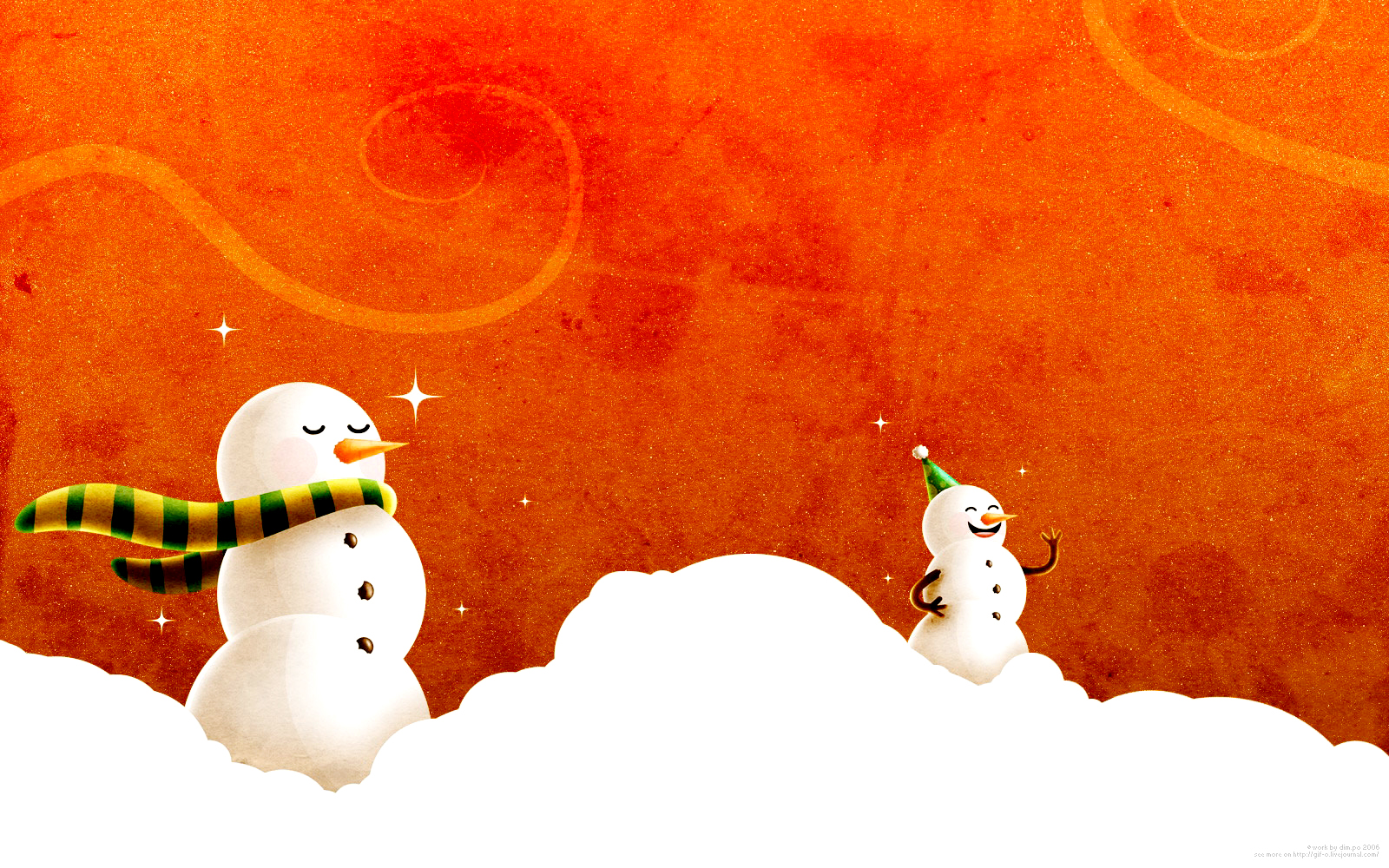 Cute Snowman Winter HD Wallpaper