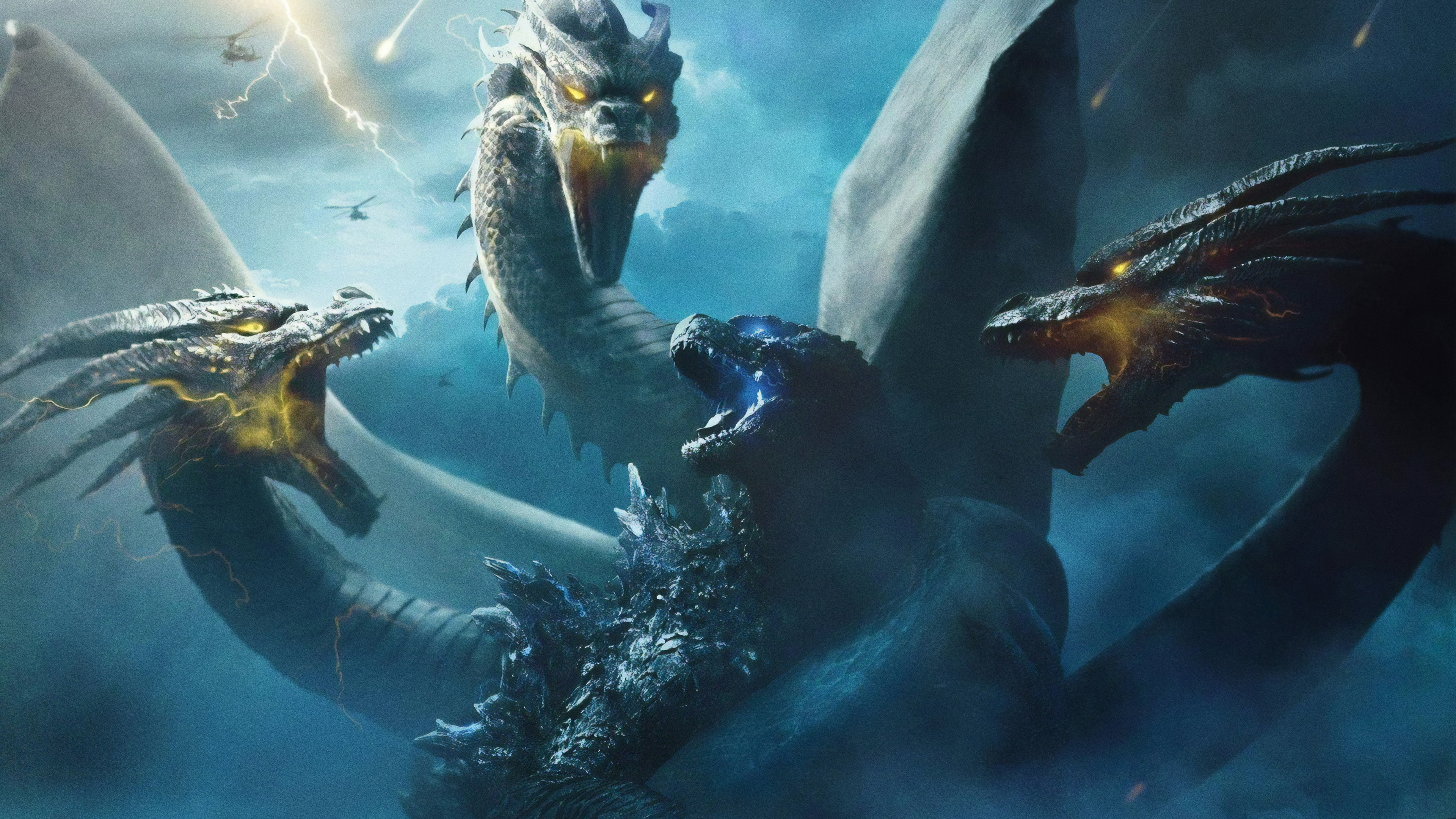 Godzilla Vs King Ghidorah Of The Monsters 4k Wallpaper