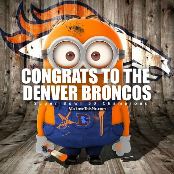 Congrats To The Denver Broncos Super Bowl Champions Pictures