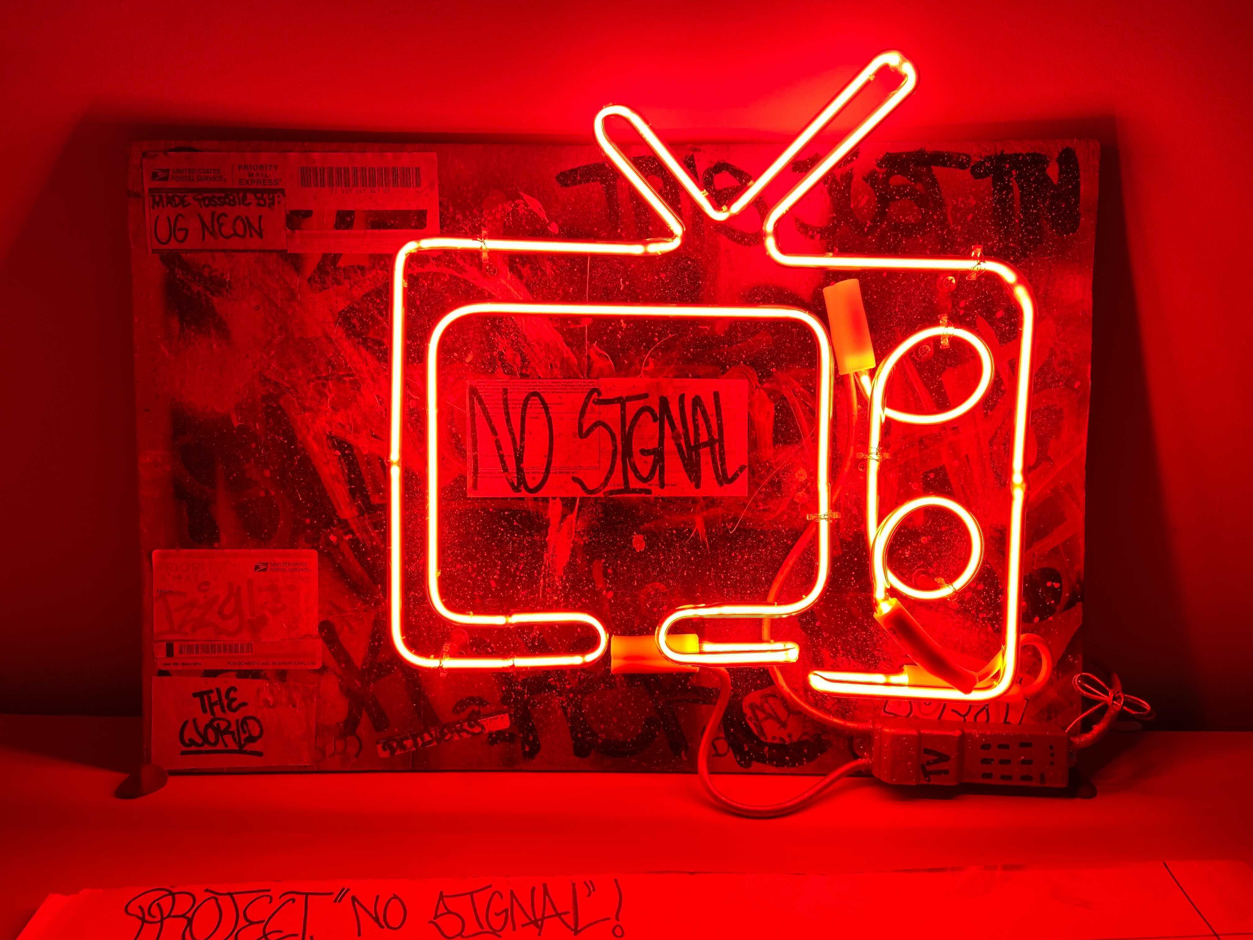 Neon Red Aesthetic Wallpaper