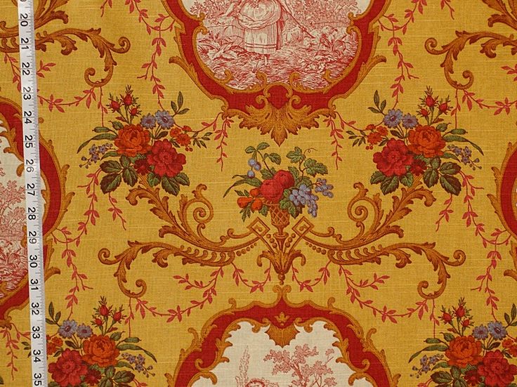 Pierre Deux Yellow Toile Fabric French Country From Brick House