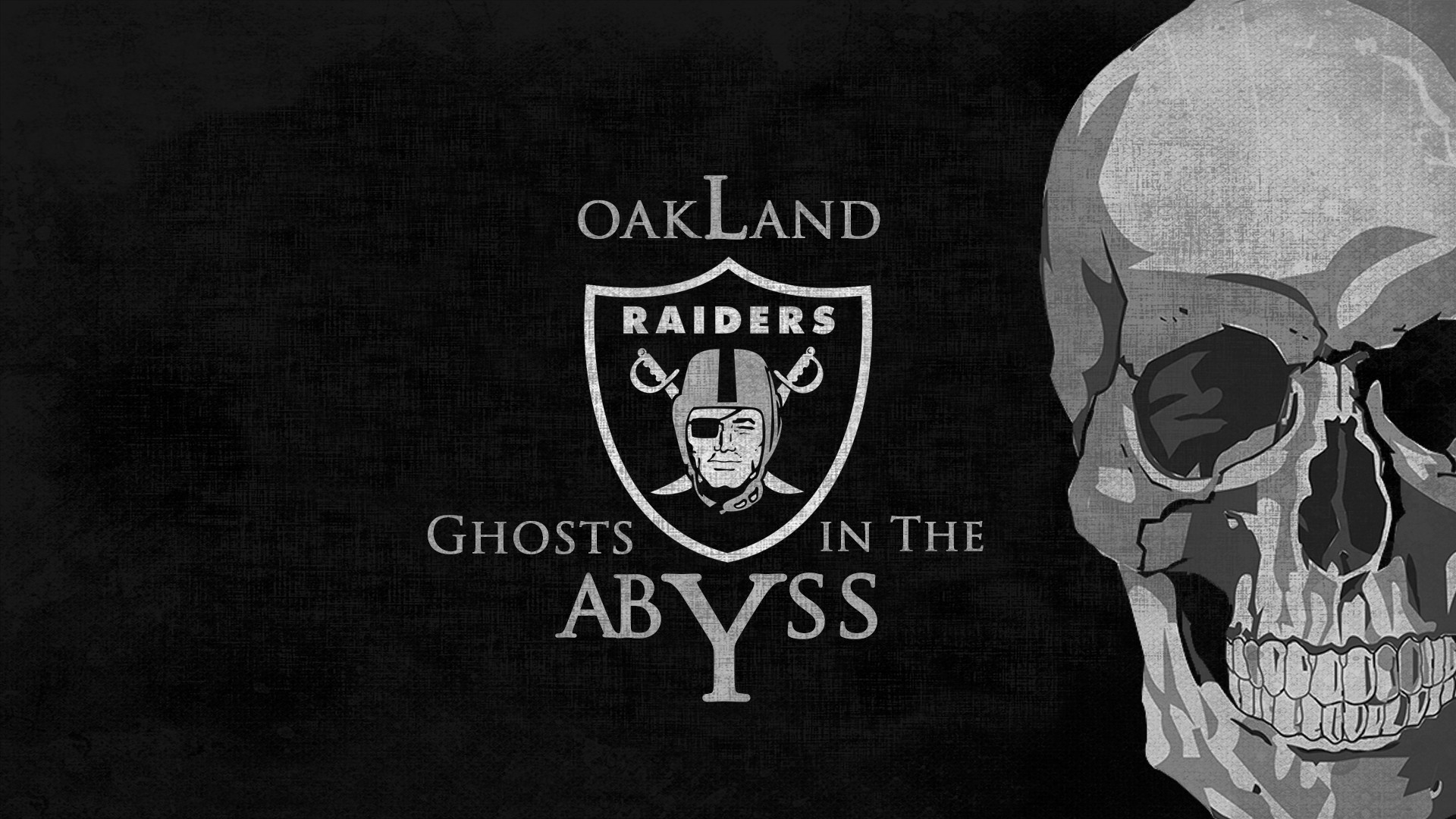 Oakland Raiders Nfl Football Dark Skull Wallpaper