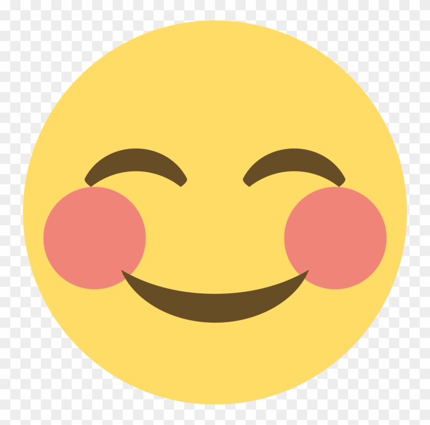 Emoji Blushing Face Smile No Background Transparent