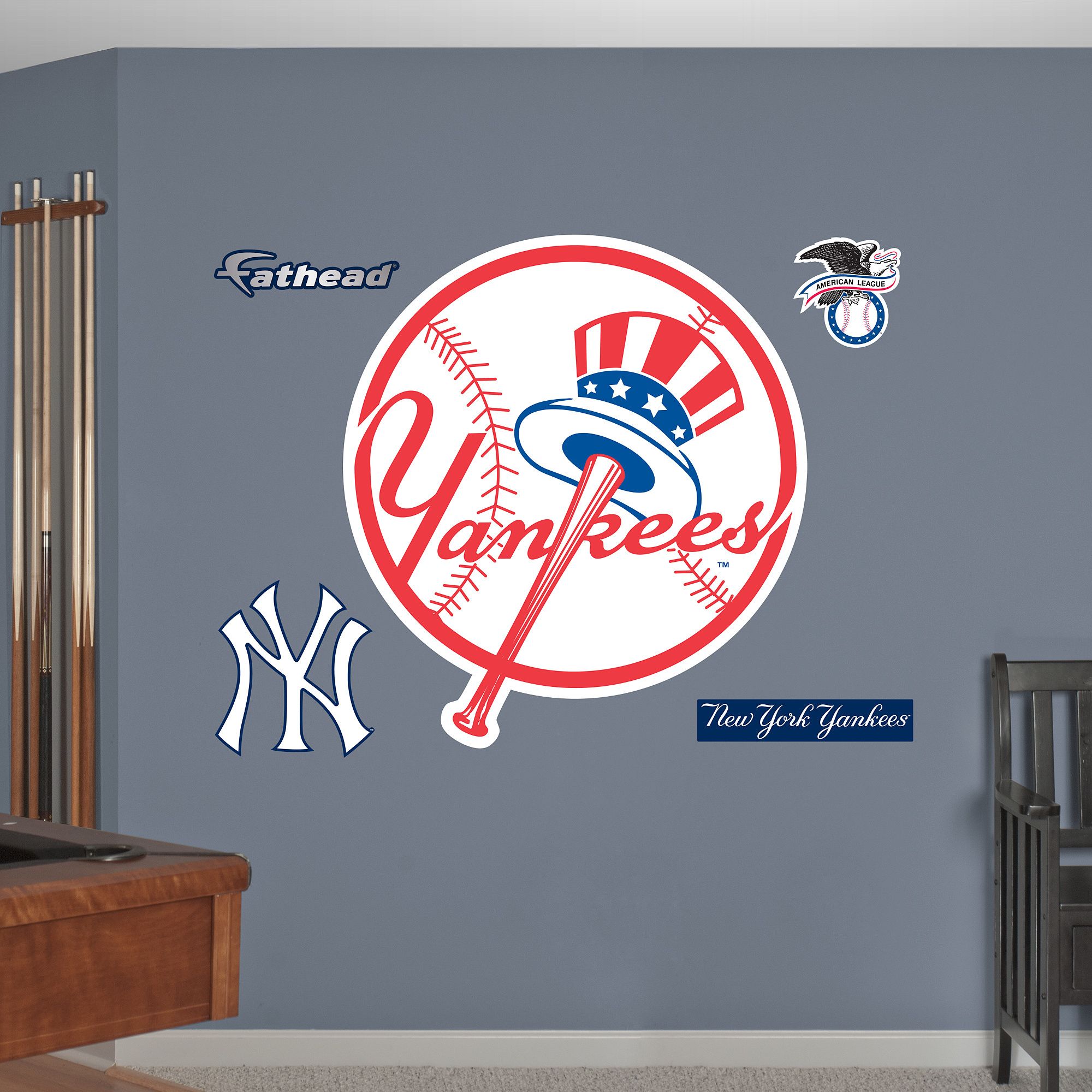 Fathead New York Yankees Circle Logo Wall Decals My Love