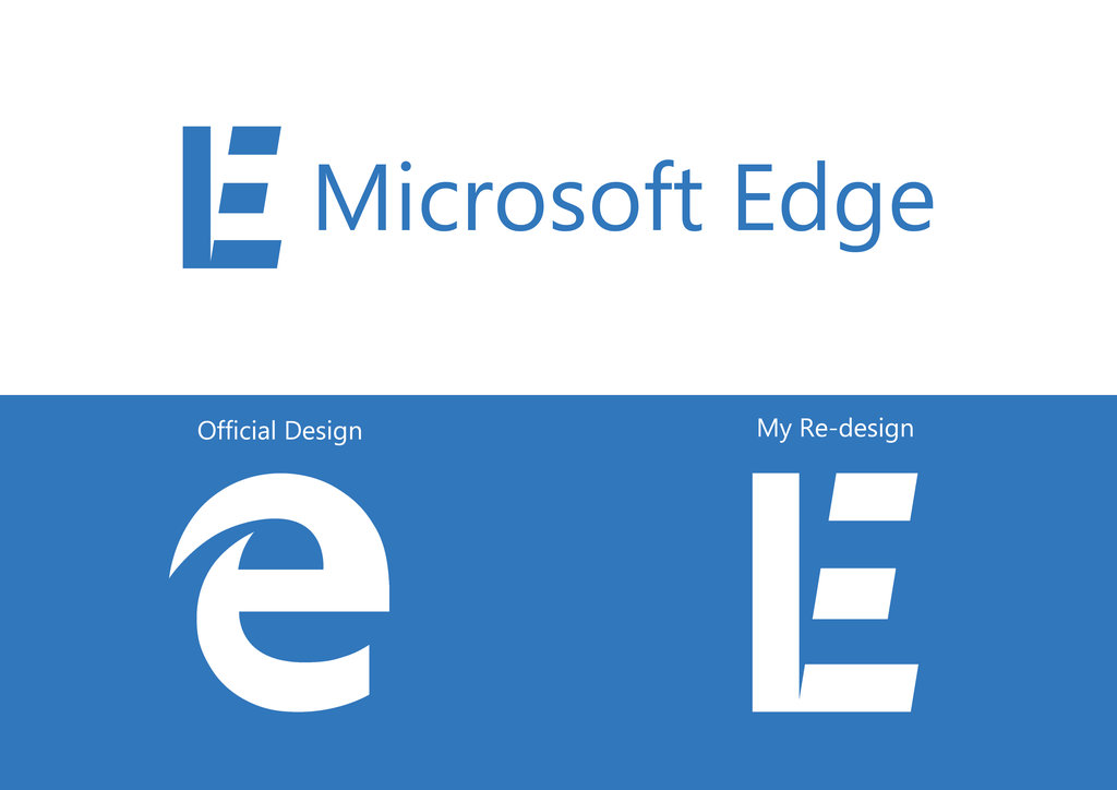 Microsoft Edge Logo Re Design By Gingerjmez