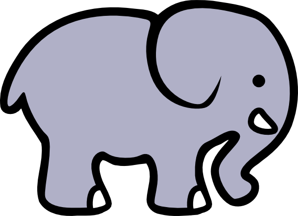 Cartoon Elephant Clip Art At Clker Vector Online