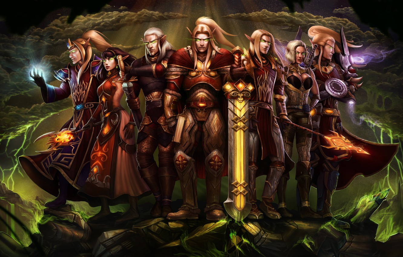 Wallpaper World Of Warcraft Wow Art Elf Dominion