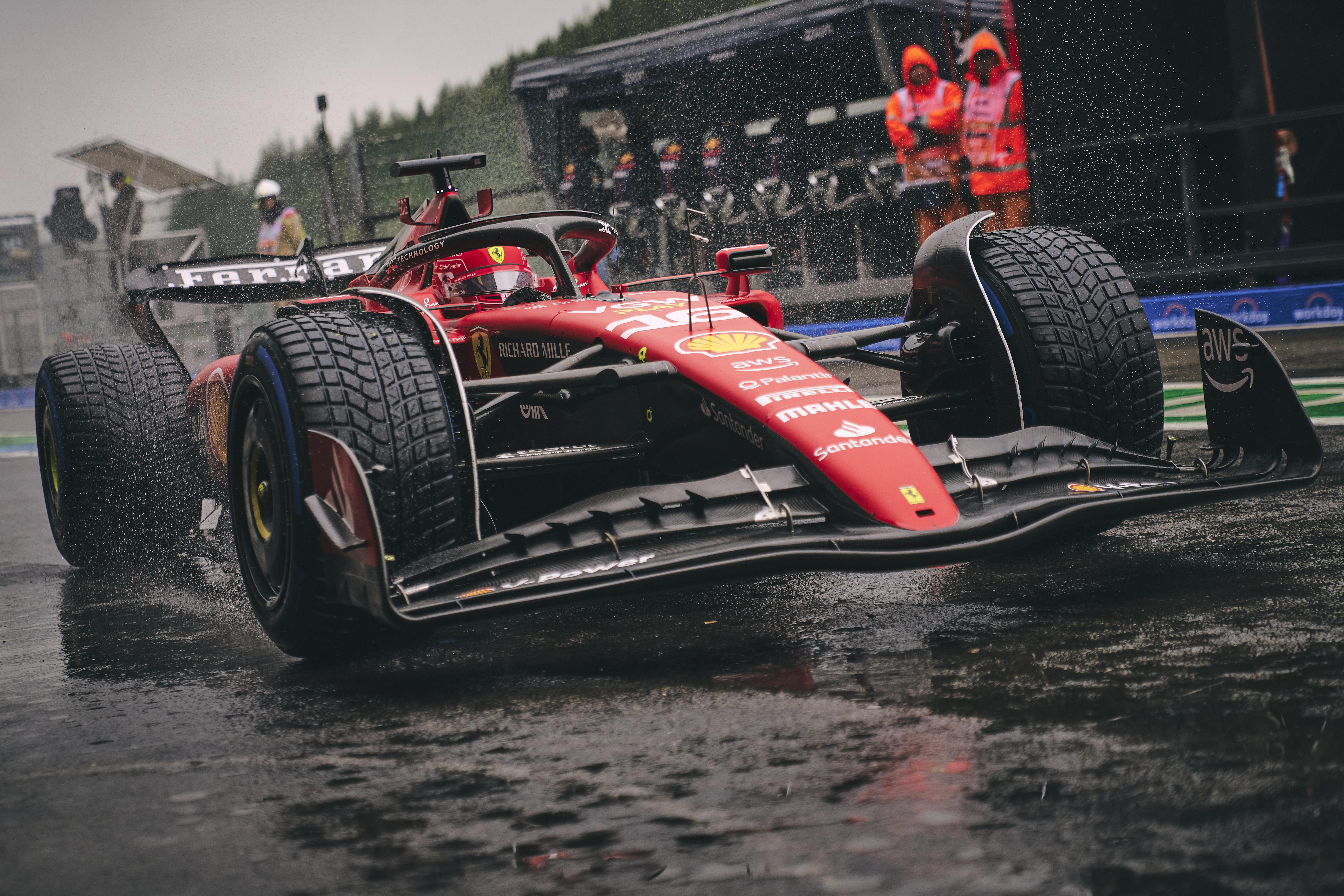 Ferrari Wallpaper In The Wet R Formula1
