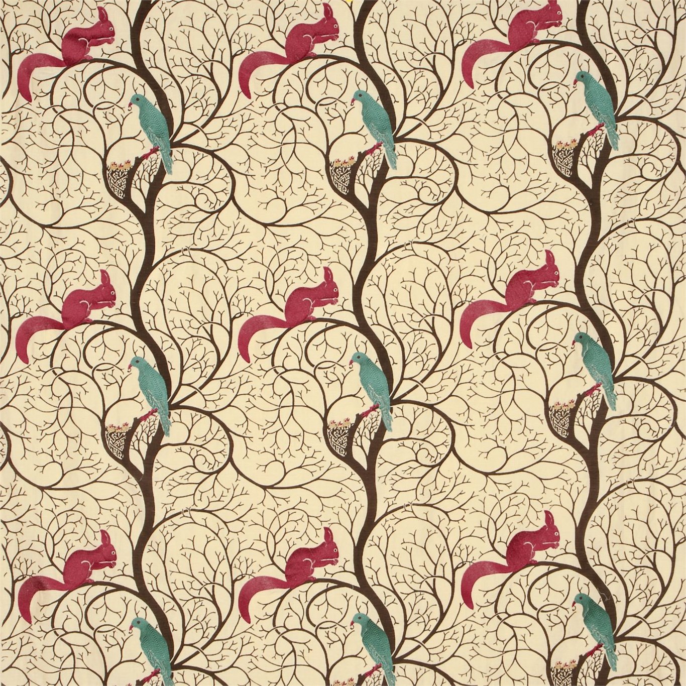 Wallpaper Products British Uk Fabric And Squirrel