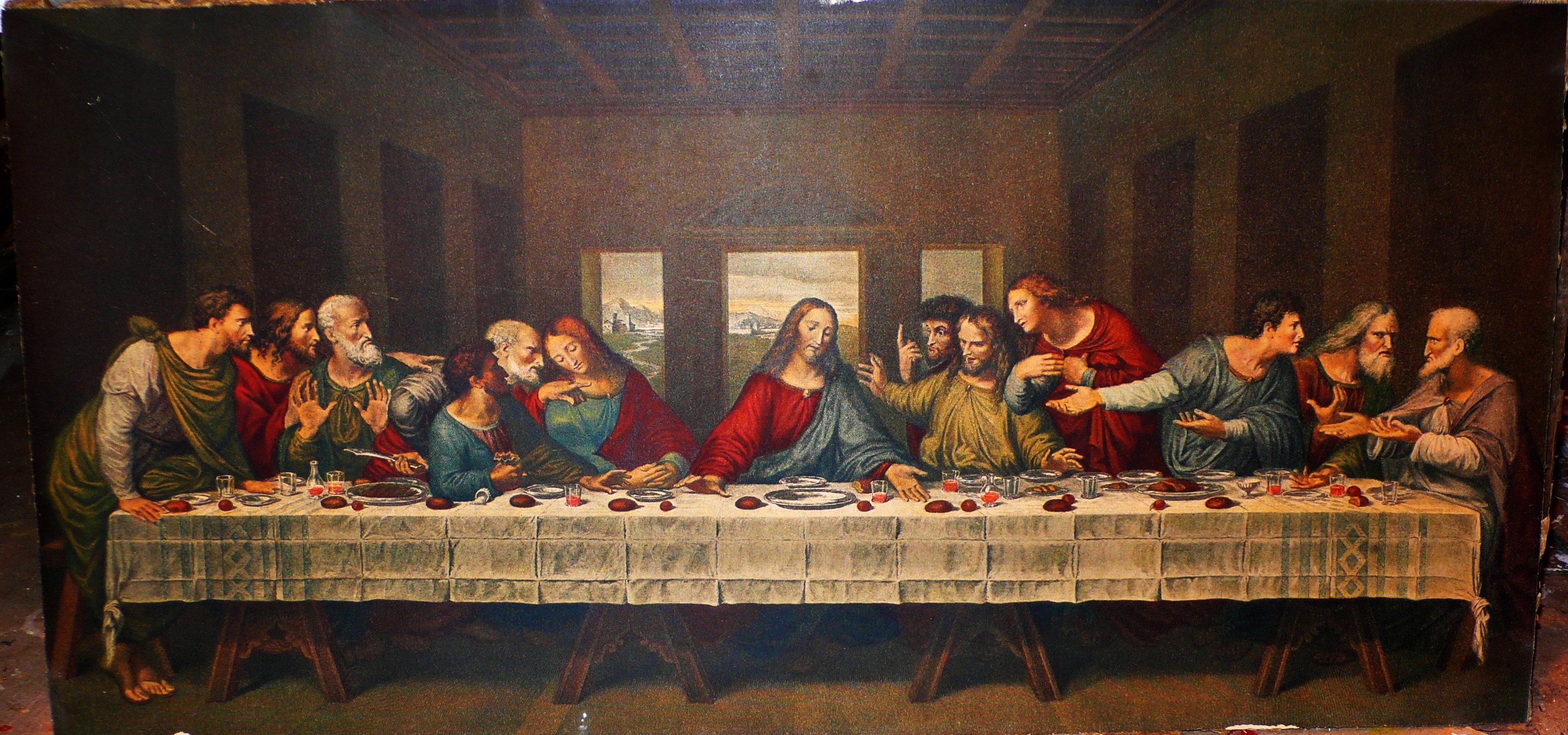 The Last Supper Puter Wallpaper Desktop Background