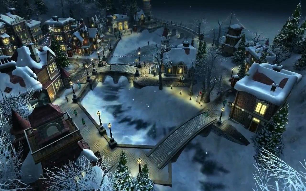 Snow Village Live Wallpaper Screenshot