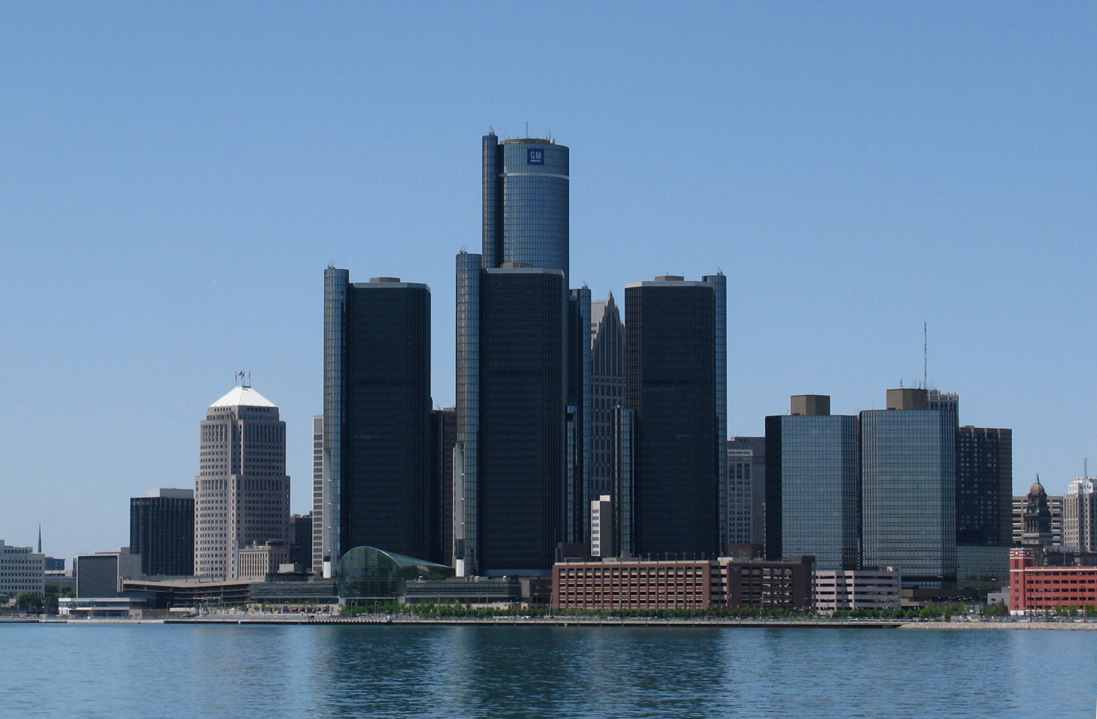 Detroit Skyline Vektorgrafik
